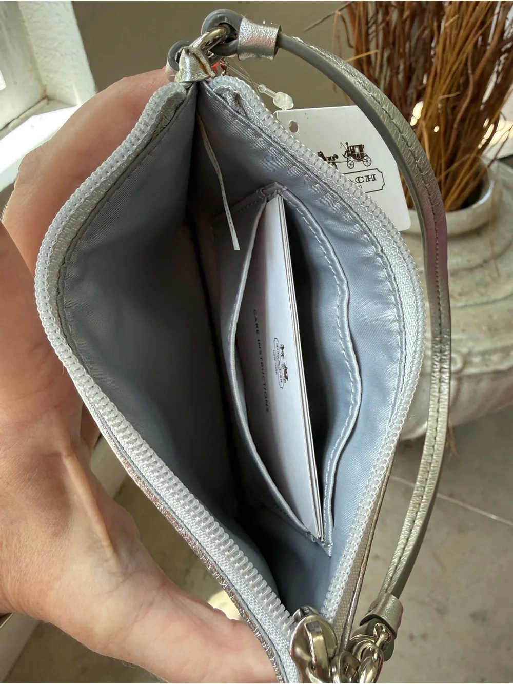 Coach wristlet pouch